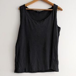 Lauren Ralph Lauren Black Ribbed Tank Top Sz 2X